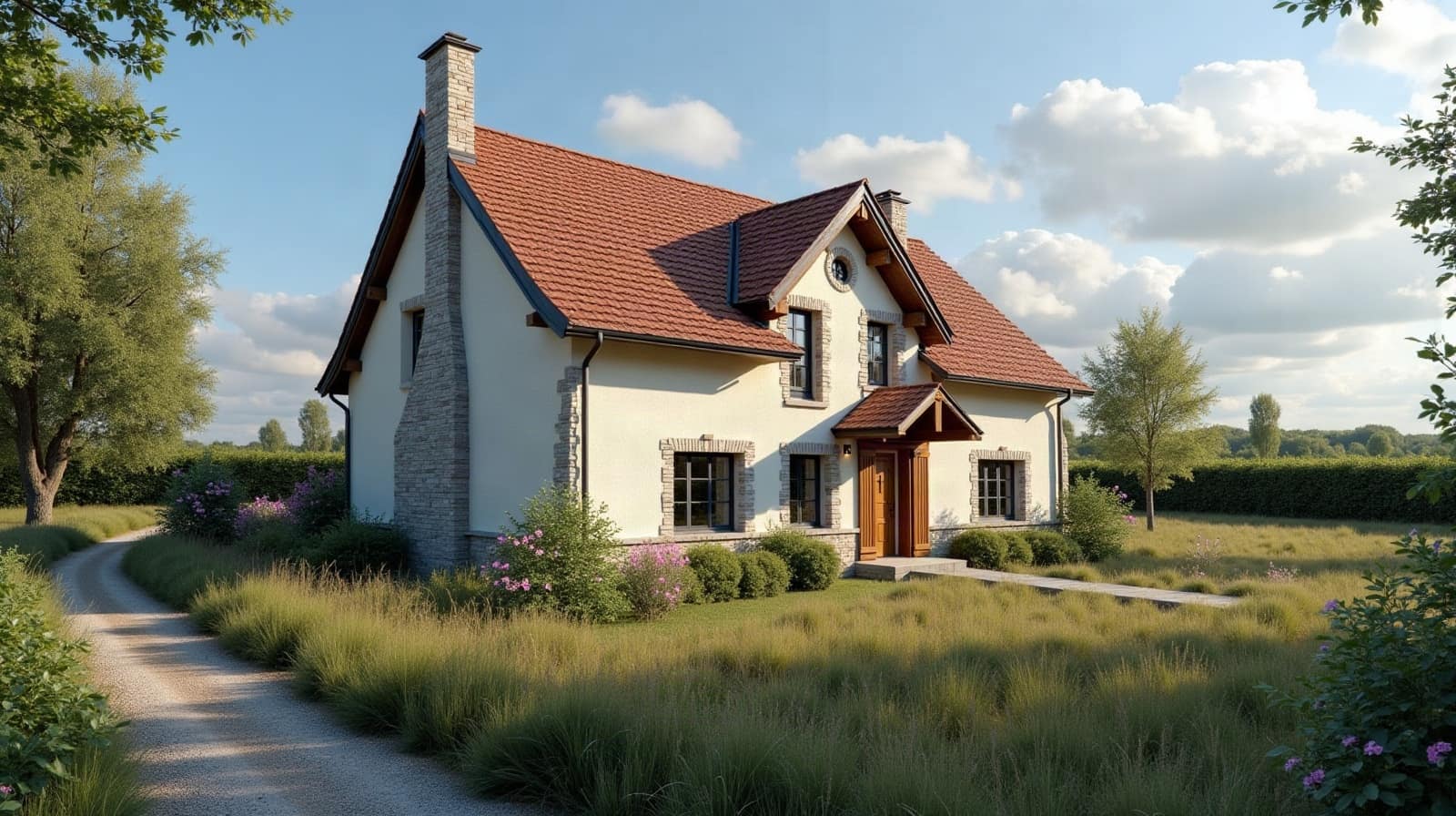 Entretien de toiture au May-sur-Èvre, en fond de vallée de l'Èvre