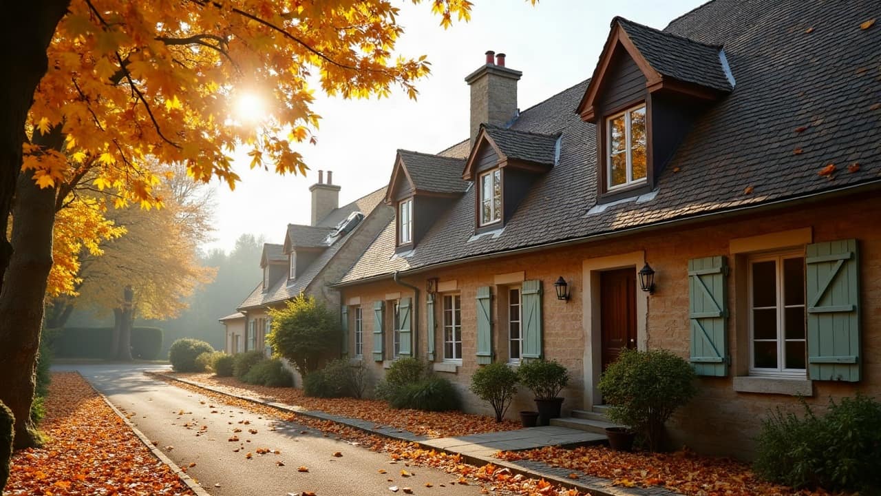 Feuilles d'automne et toiture : éviter les chéneaux bouchés