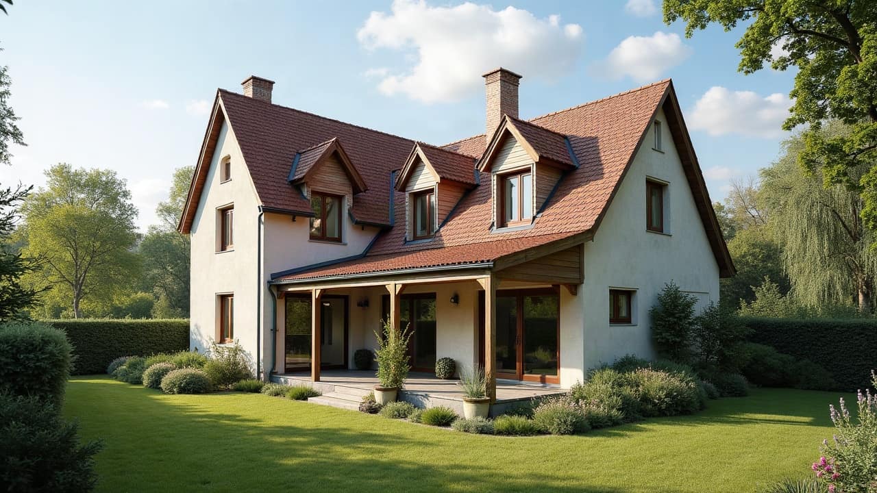 Toiture exposée sur le plateau des Mauges, à Bégrolles-en-Mauges