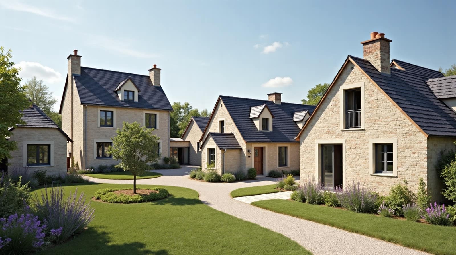 Neuf villages, neuf profils de bâti